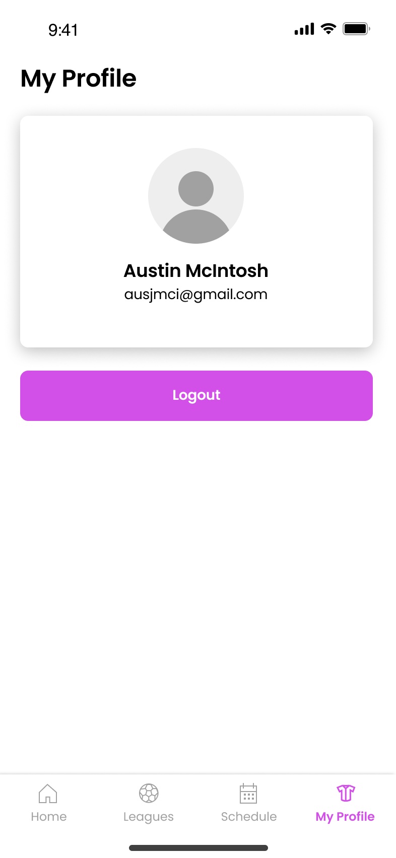 The default player profile